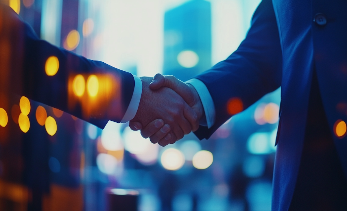 City lights bokeh effect